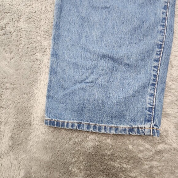 Lands End Jeans Womens 14 Blue Straight Denim 100% Cotton Medium Wash Casual - Picture 16 of 16